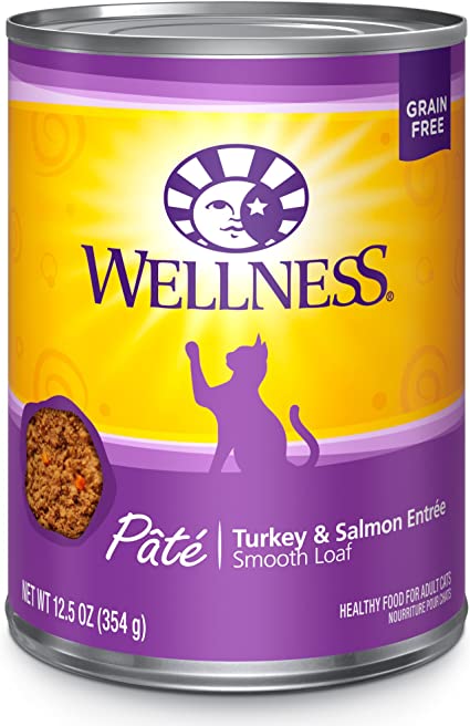 Wellness Complete Health Turkey & Salmon Formula Grain-Free Canned Cat Food