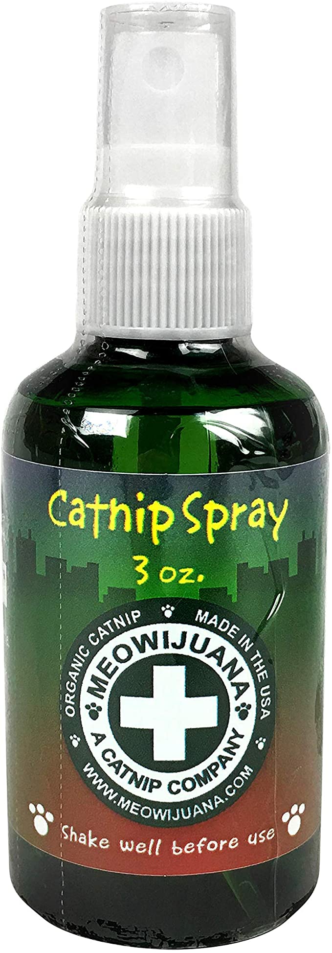 One of the stronger catnip oil sprays on the market, Meowijuana Catnip Spray is made entirely of organic ingredients. It is non-staining and can be sprayed on toys, cat trees, and pet bedding. It is made from essential oil extracted from hand-picked plants. This spray is available in 1-ounce and 3-ounce plastic bottles and contains no artificial ingredients, fillers, or preservatives.<br />
Many cats can become irrational with just one or two sprays. Applying it when they are typically out of sight may be a good idea because some cats are scared of the spray noise. Catnip and honeysuckle, another stimulating plant, are combined in a spray by Meowijuana.