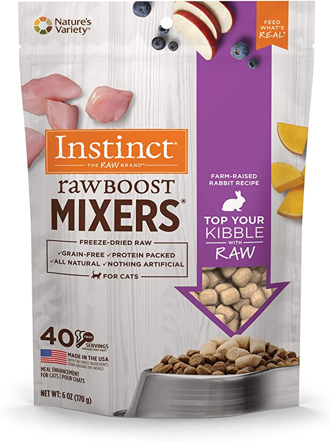 Instinct Raw Boost Mixers Grain Free Freeze Dried Raw Cat Food Toppers