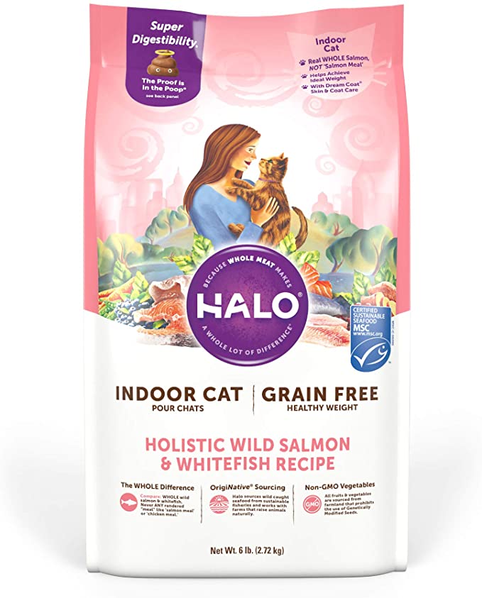 Halo Holistic Grain-Free Healthy Weight Indoor Cat Dry Cat Food