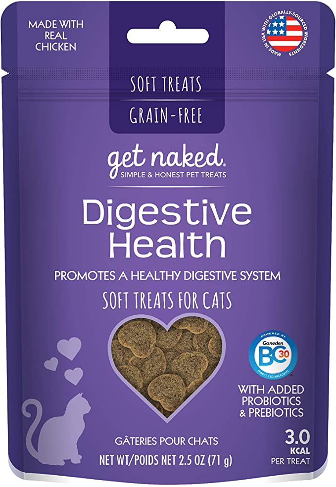 Best for Hairballs: Get Naked Digestive Health Soft Cat Treats