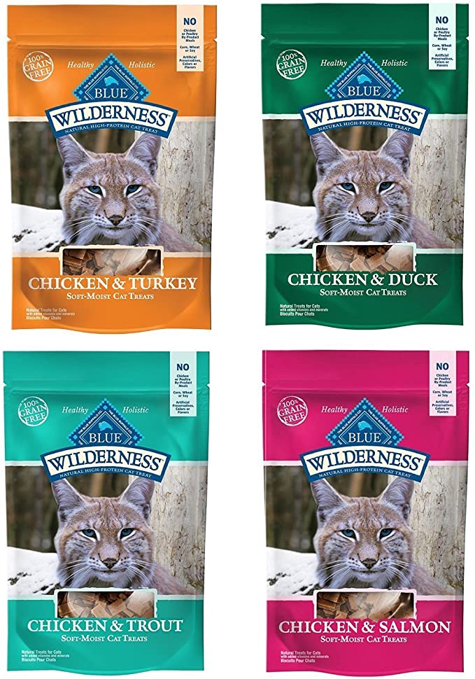 Blue Wilderness Soft-Moist Grain-Free Cat Treats Variety Pack