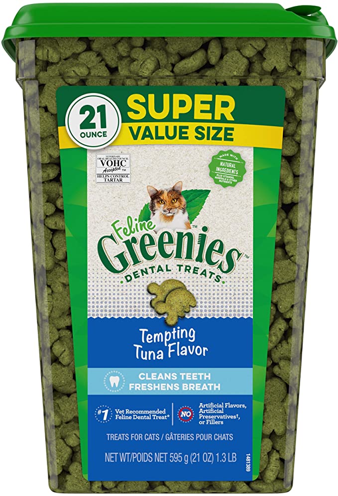 Greenies Feline Tempting Tuna Flavor Adult Dental Cat Treats