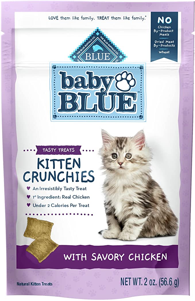 Blue Buffalo Baby Blue Crunchies Natural Grain Free Savory Salmon Kitten Treats