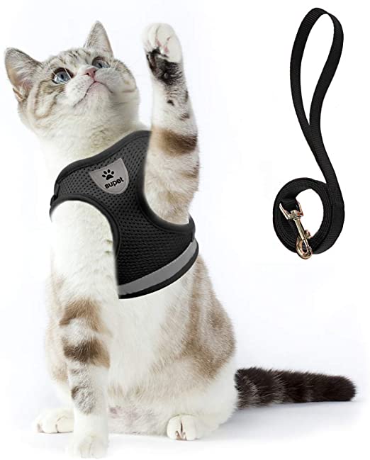 Supet Cat Harness and Leash Set for Walking Cat and Small Dog