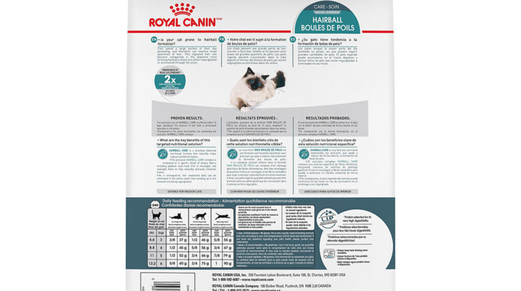 Benefits of Royal Canin Hairball Care Dry Cat Food